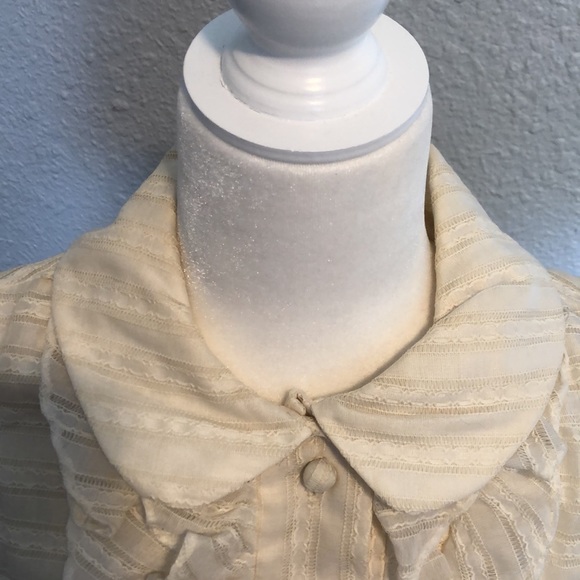 Burt Stanley Cream 1962 Vintage Housewife Dress Size 13-14 - Picture 10 of 16